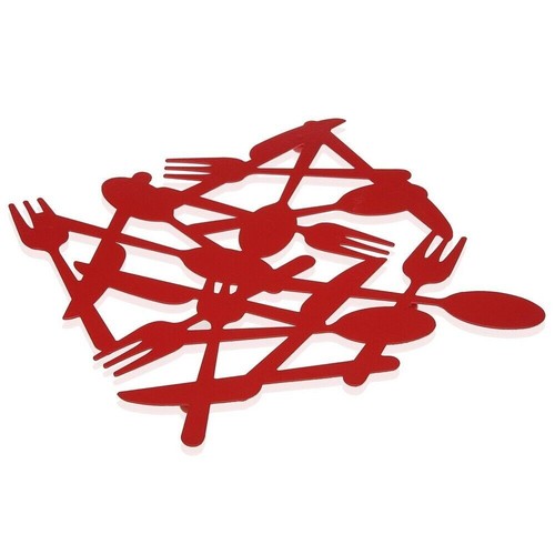 Sottopentola per cucina rosso