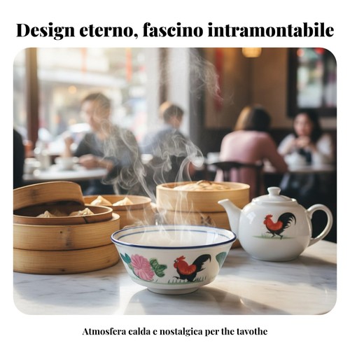 Set ciotole gallo - , ceramica